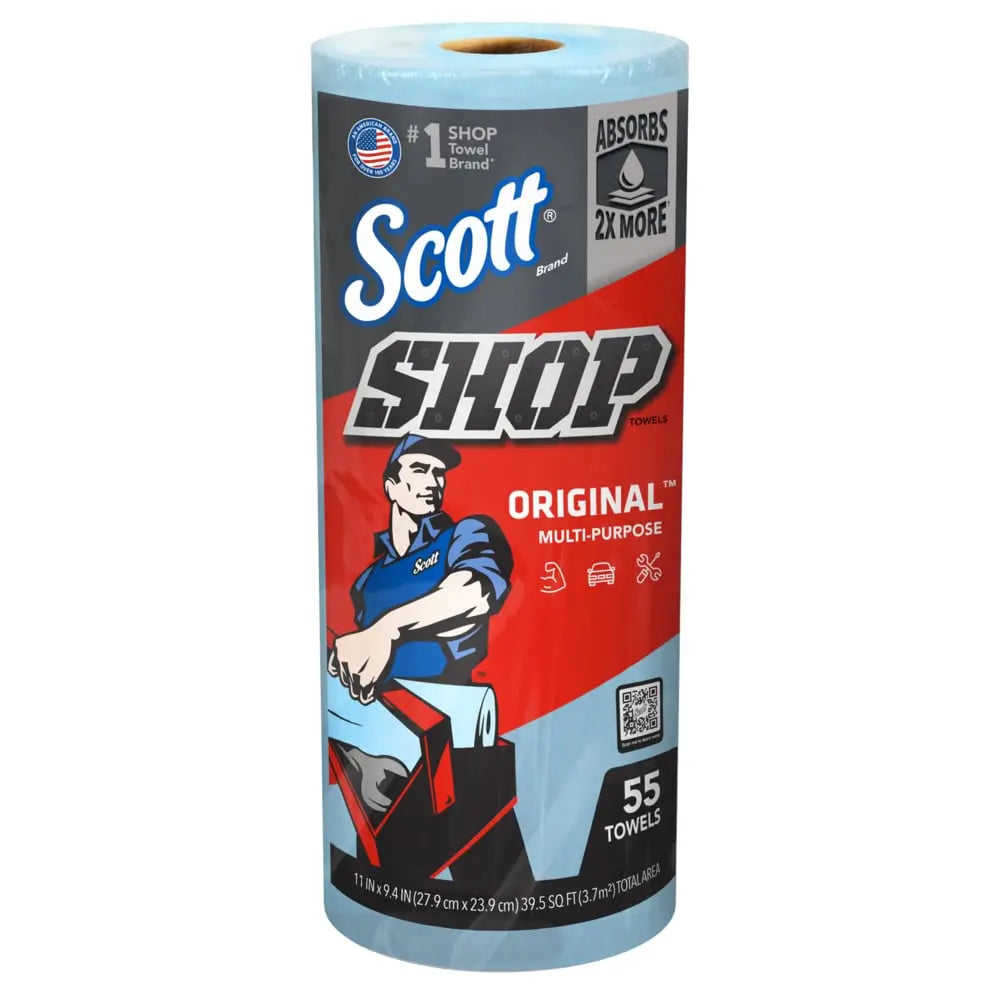 Scott Shop Towels Blue Heavy Duty Paper Rolls