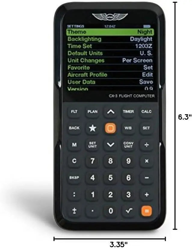 ASA CX-3 Flight Computer | Advanced Aviation Calculator for Student Pilots & Professionals | FAA Approved for Exams | ICAO-Compliant Digital E6B Jhears Aero