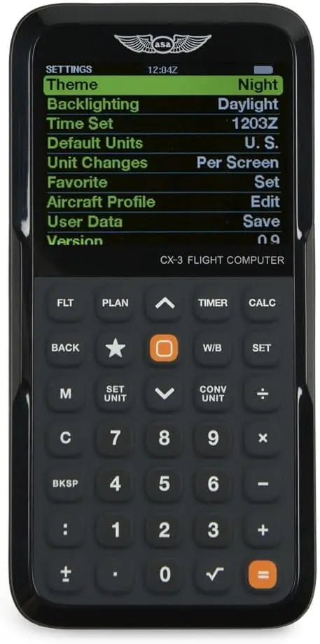 ASA CX-3 Flight Computer | Advanced Aviation Calculator for Student Pilots & Professionals | FAA Approved for Exams | ICAO-Compliant Digital E6B Jhears Aero