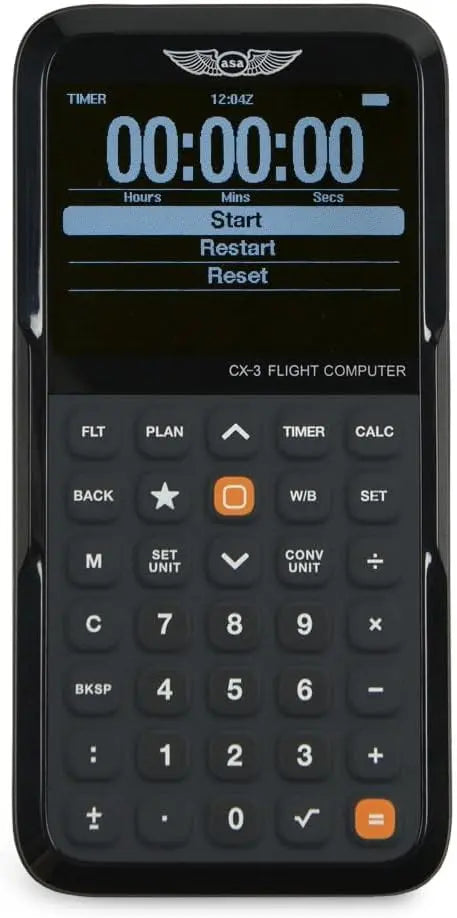 ASA CX-3 Flight Computer | Advanced Aviation Calculator for Student Pilots & Professionals | FAA Approved for Exams | ICAO-Compliant Digital E6B Jhears Aero