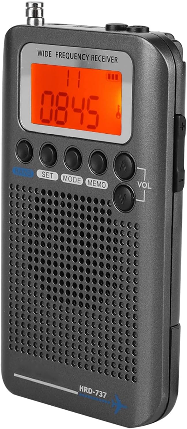 Portable Handheld VHF Band Radio Receiver with LCD Display FM/AM/CB/Air Access