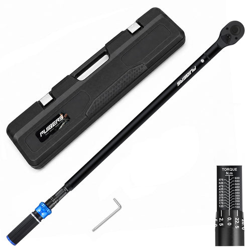 1/2" Torque Wrench Set, 20-230 Nm, 3 CR-MO Sockets