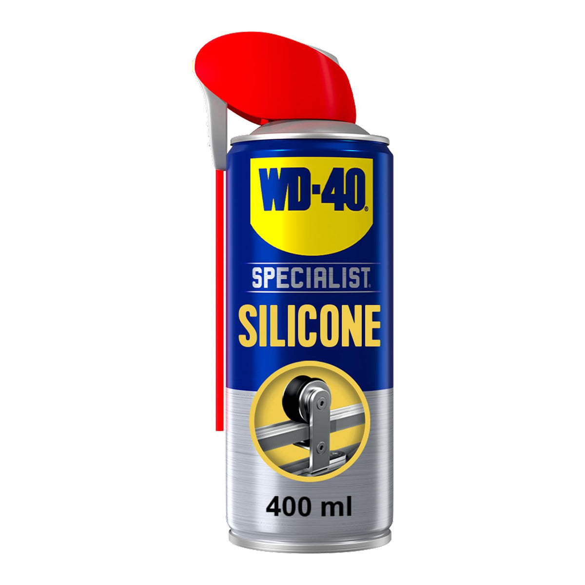 WD-40 Specialist Silicone Lubricant Spray, Smart Straw, 400ml - Twin Pack Jhears Aero