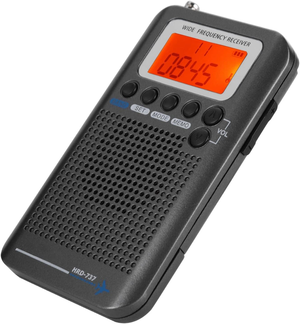 Portable Handheld VHF Band Radio Receiver with LCD Display FM/AM/CB/Air Access