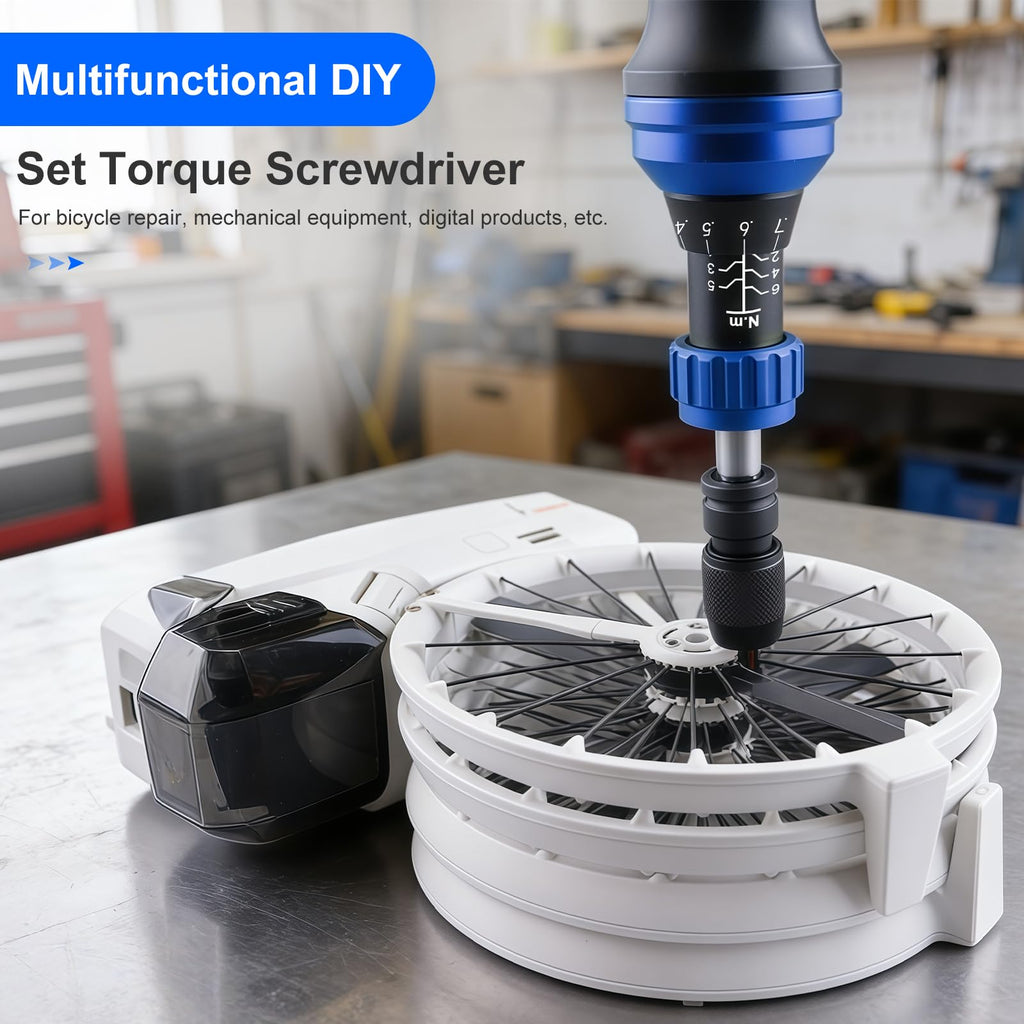 1/2" Torque Wrench Set, 20-230 Nm, 3 CR-MO Sockets