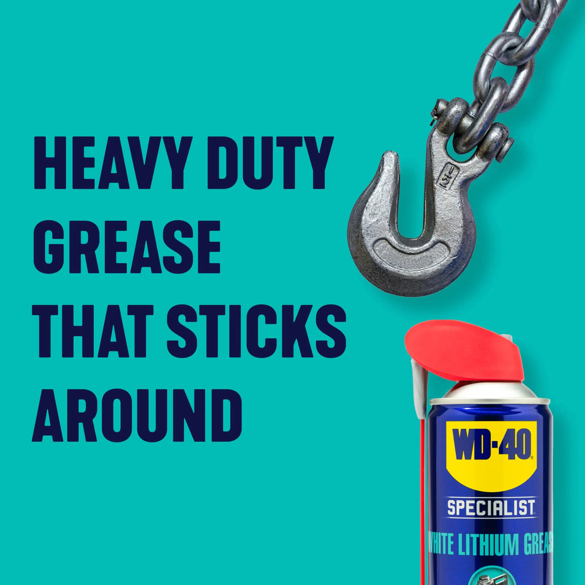 WD-40 Specialist White Lithium Grease Spray, 400ml, Long Lasting Spray Grease for Metal to Metal, Bearings, Hinges and Gears, Corrosion and Rust Protection Jhears Aero