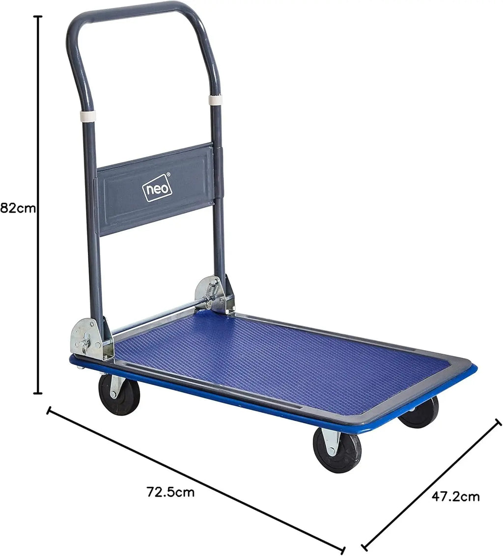 Neo Heavy Duty Aluminium Folding Sack Trolley Hand Truck Barrow Transport Wheels Extendable Handle (150 kg) Jhears Aero
