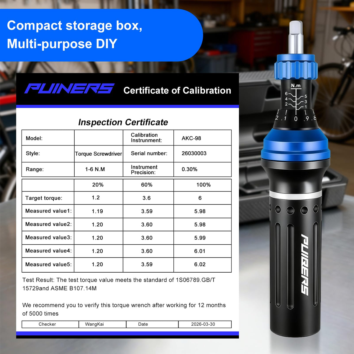 1/2" Torque Wrench Set, 20-230 Nm, 3 CR-MO Sockets