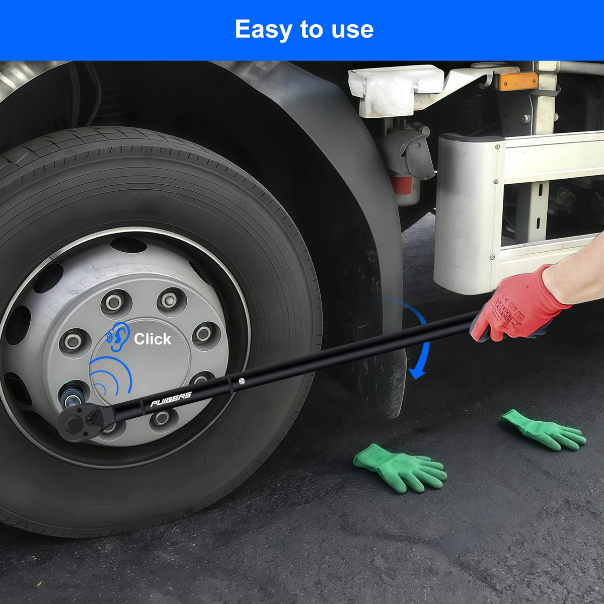 1/2" Torque Wrench Set, 20-230 Nm, 3 CR-MO Sockets