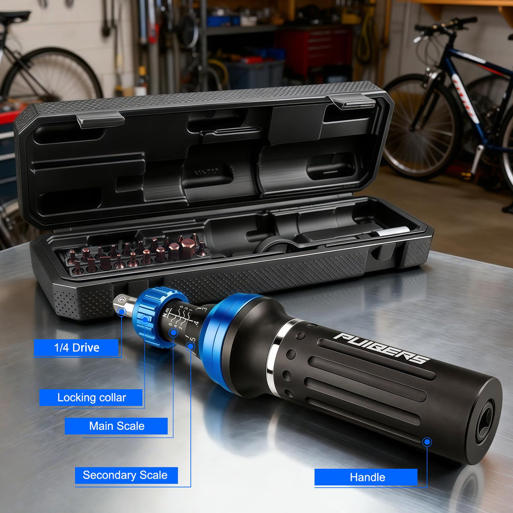 1/2" Torque Wrench Set, 20-230 Nm, 3 CR-MO Sockets