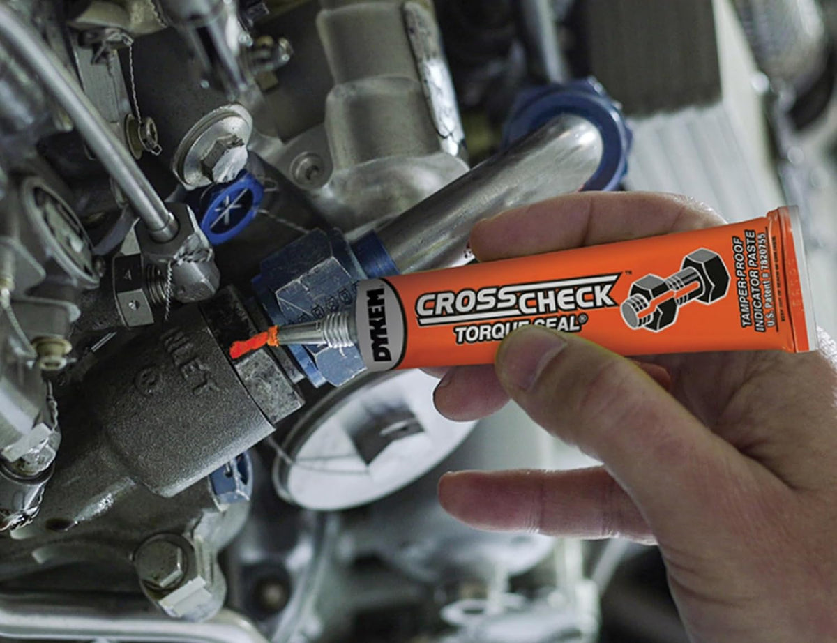 Dykem Cross Check , Tamper Proof Indicator Paste, Orange, 1oz, Tube