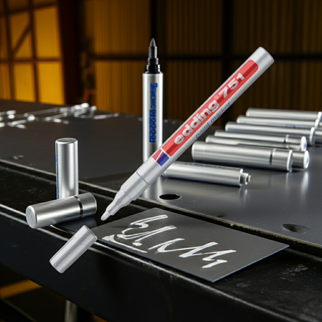 BP753 Edding 751 Bullet Tip Paint Marker 1 count ( 10Pck), 03: 10 Pens - Silver