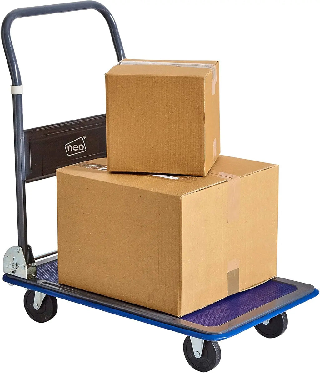 Neo Heavy Duty Aluminium Folding Sack Trolley Hand Truck Barrow Transport Wheels Extendable Handle (150 kg) Jhears Aero