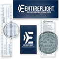 EntireFlight - E6B Flight Computer and Aviation Plotter - Essential Pilot Accessories and Aviation Tools for Your Flight Bag - Use with IFR VFR Sectional Charts - Premium Calculator Jhears Aero