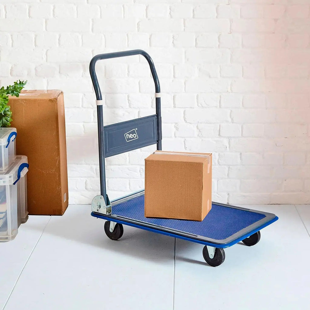 Neo Heavy Duty Aluminium Folding Sack Trolley Hand Truck Barrow Transport Wheels Extendable Handle (150 kg) Jhears Aero