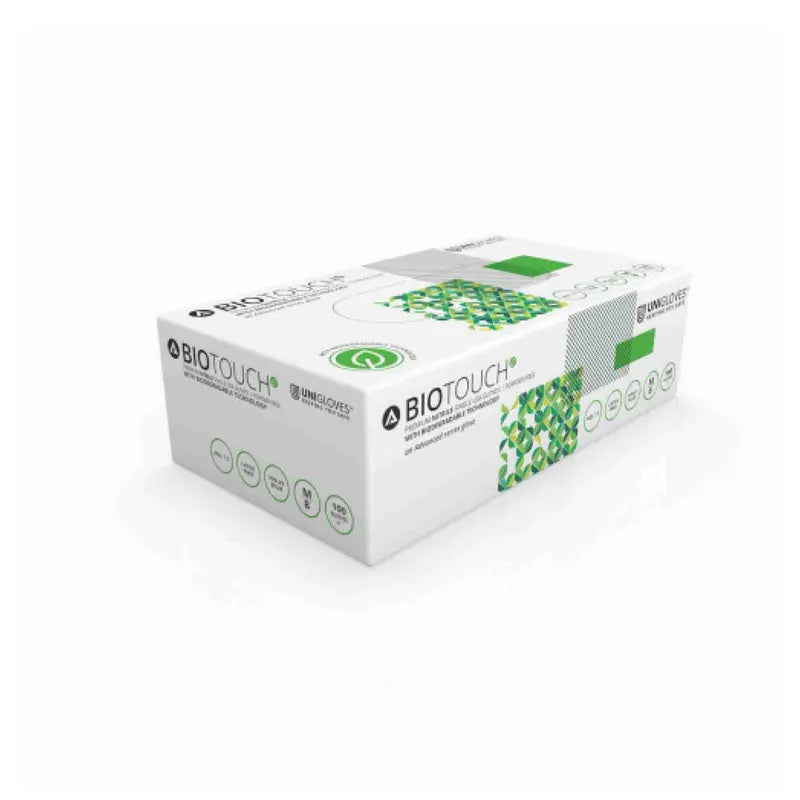 Unigloves GM008 BioTouch Blue Nitrile Biodegradable Gloves