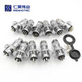 GX20 2-Pin Aviation Connector Straight Male Socket Female Plug Bulkhead