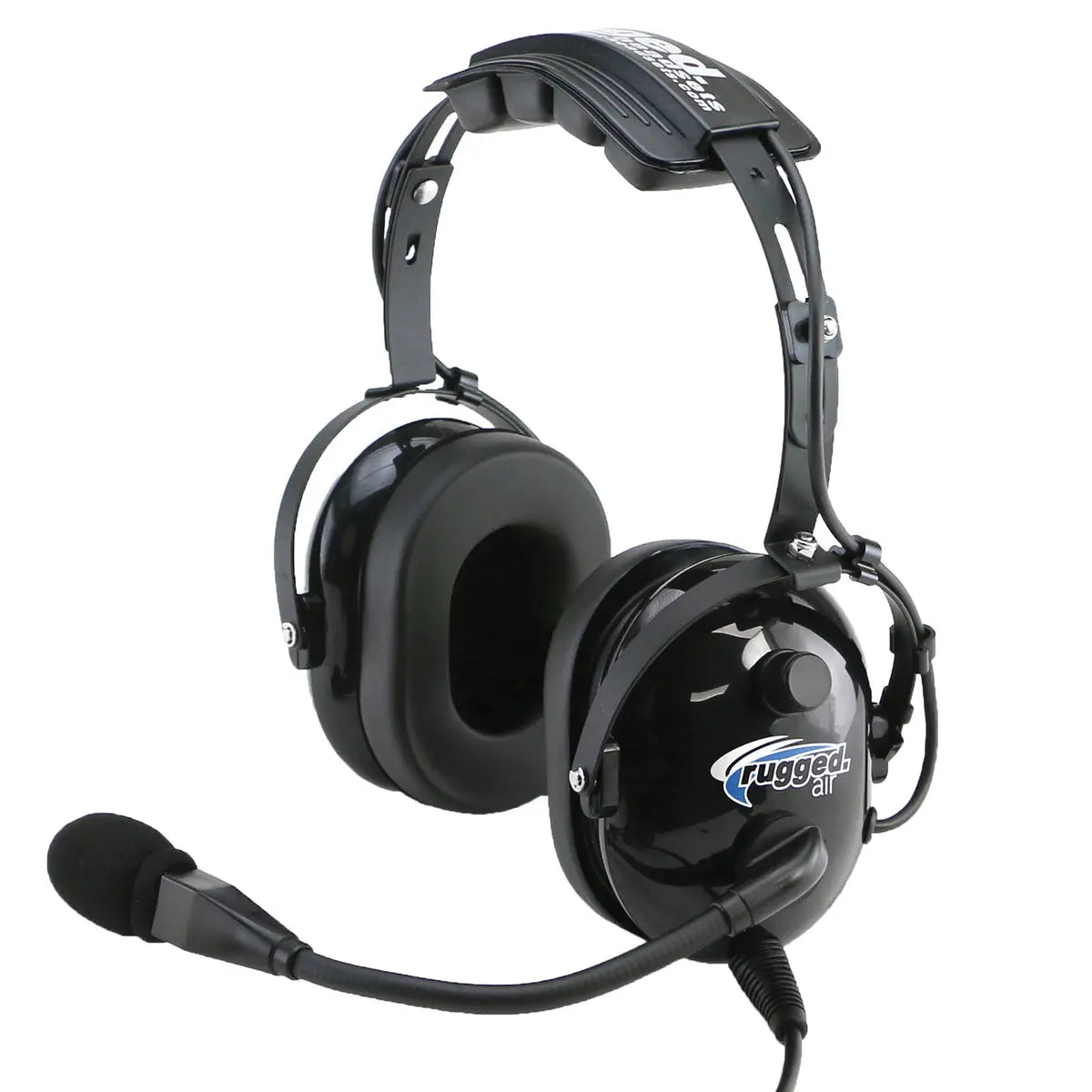 Rugged Air RA200 Aviation Headset Dual Plugs Stereo Mono MP3 Input