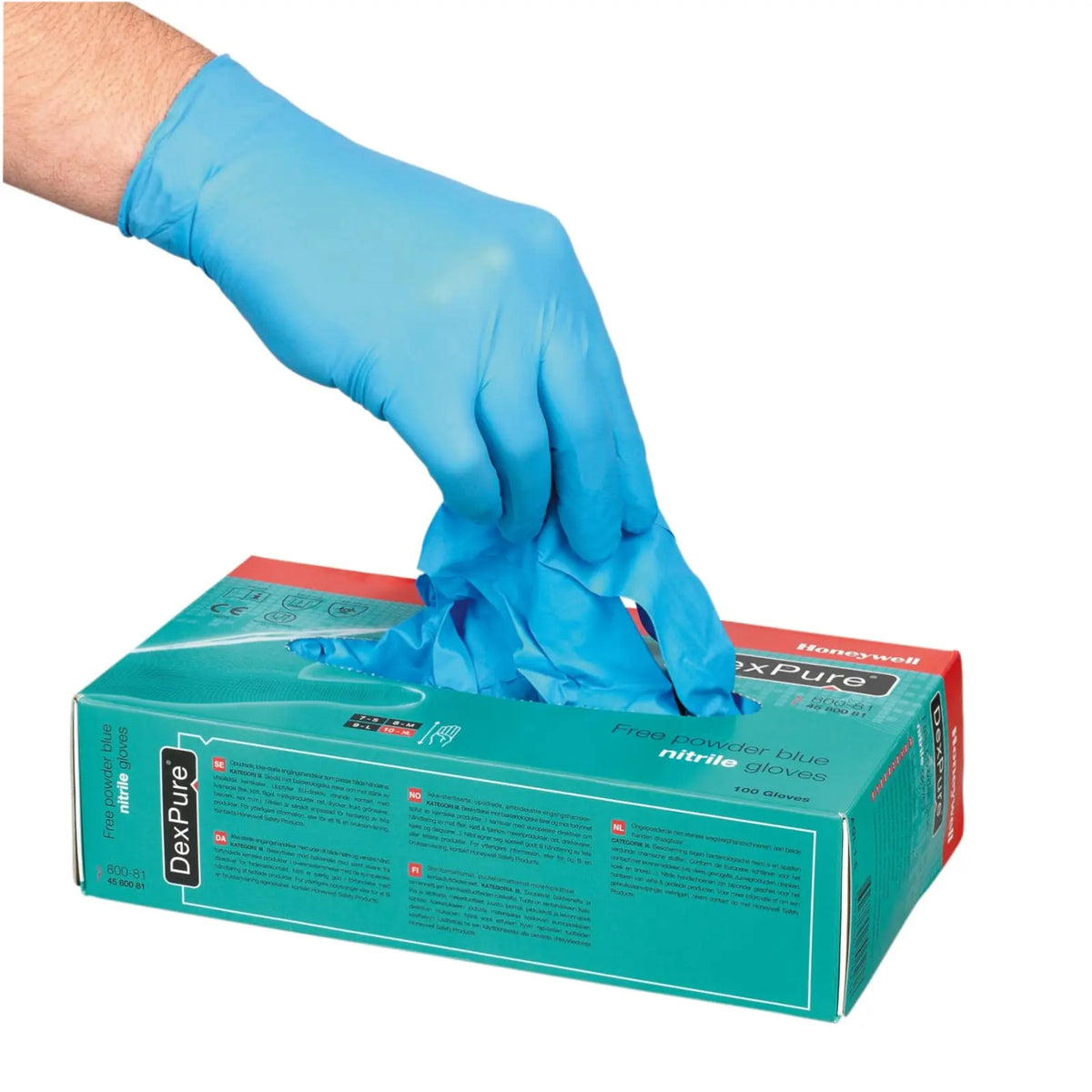 Honeywell 4580195-08 DexPure 801-95 Nitrile Disposable Gloves Size 8