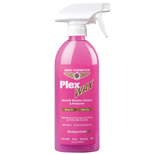 Aero Cosmetics Plex Wax aircraft window cleaner 16 oz