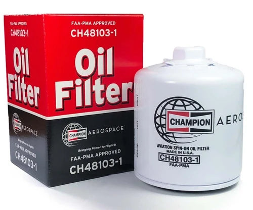 Champion CH48103-1 oil filter with packaging