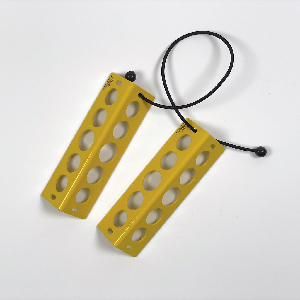 Aircraft Wheel Chocks, Yellow Aluminum, Lightweight Handy Chocks, GA Ramp Use Jhears Aero