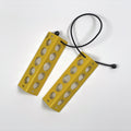 Aircraft Wheel Chocks, Yellow Aluminum, Lightweight Handy Chocks, GA Ramp Use Jhears Aero