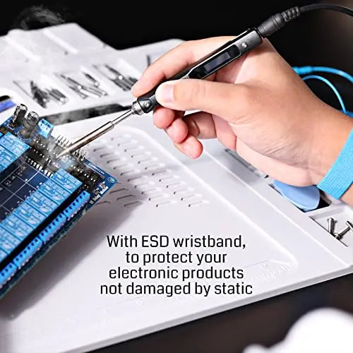 Anti-Static Soldering Mat, Extra Large 23.6'' x 13.8'' Large, Grey Jhears Aerospace