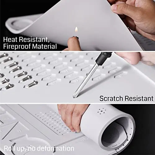 Anti-Static Soldering Mat, Extra Large 23.6'' x 13.8'' Large, Grey Jhears Aerospace